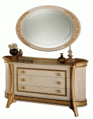 Bedroom Furniture Dressers and Chests Melodia 3 dr Dressers with Mirrors