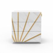 Bedroom Furniture Nightstands Oro White Nightstand